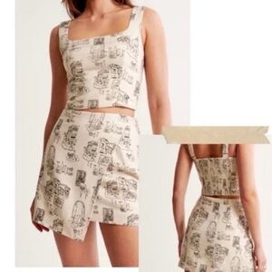 Abercrombie & Fitch mini skort set